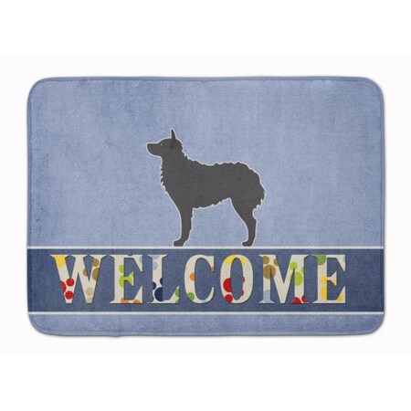 Carolines Treasures Croatian Sheepdog Welcome Machine Washable Memory Foam Mat BB5525RUG